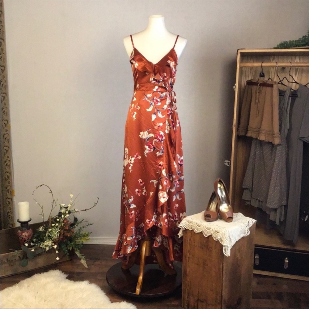 Montrez Silky Wrap Dress